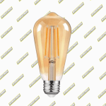 BOMBILLO LED 4W 3000K E27 FILAMENTO PERA MINI VINTAGE