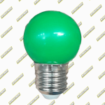BOMBILLO LED 1W VERDE E27 PING PONG