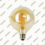 BOMBILLO LED 3W 3000K E27 FILAMENTO GLOBO G125 VINTAGE