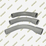 CURVA PLASTICA SCH40 PVC GRIS