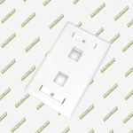 PLACA BASICA 2 VENTANAS RJ 45 POWEST