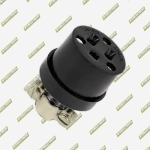 TOMA AEREA CAUCHO 15 AMP  P/TIERRA