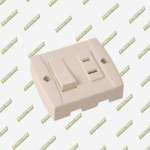 INTERRUPTOR + TOMA SOBRE MURO ASTRAL