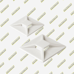 BASE ADHESIVA 20MMS BLANCA