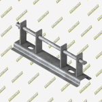 PERCHA METALICA TIPO PESADO 2 PUESTOS