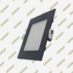 PANEL LED 9W REDONDO INCRUSTAR 6500K IMPOR NEGRO
