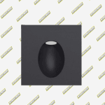 APLIQUE INCRUSTAR CYNARA 3W TECNOLITE NEGRO