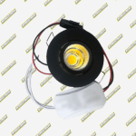 PIN HOLL LED 3W ARO NEGRO 2"