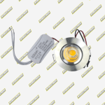 PIN HOLL LED 3W ARO SATIN 2"