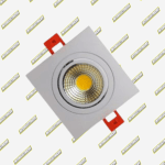 PIN HOLD LED 5W CUADRADO BLANCO 3"