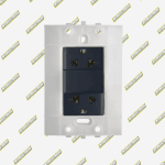 TOMACORRIENTE DOBLE P/T DECOR GRAFITO