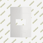 PLACA DECORATIVA 1 PUESTO DECOR BL