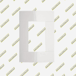 PLACA DECORATIVA 3 PUESTOS DECOR BL