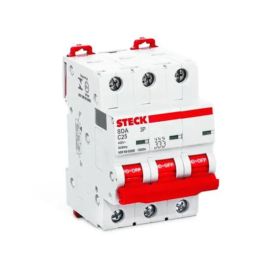Imagen TNS 0705315-B02 BREAKER RIEL 3X25 AMP 10KA STECK - Imagen 1
